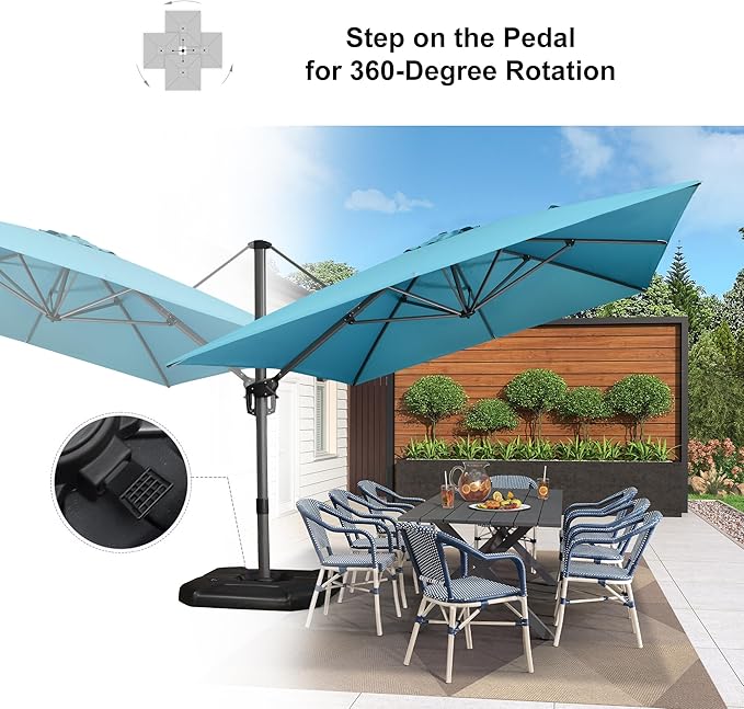 PURPLE LEAF 10'×13' Patio Umbrella - Image 5