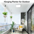 USLAI Macrame Plant Hanger Indoor Outdoor, Fits 4 to 12 Inch Pots, Hanging - Image 5