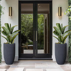Kante 24 Inch Tall Round Concrete Planter, Large Indoor Outdoor Plant Pots - Image 5
