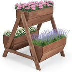 Giantex Vertical Raised Garden Bed, 3 Wood Planter Boxes by Giantex