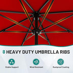 AreShark 9 FT Patio Umbrella for Outdoor, Outdoor Table Umbrella - Image 3