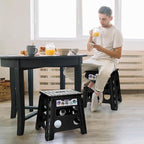Delxo Folding Step Stool, 13 inch Non-Slip Foldable Stools Up to 300 LBS - Image 4