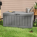 Greesum 82 Gallon Resin Deck Box All Weather Large Outdoor Storage - Image 3