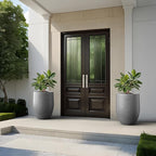 Kante Tall Concrete Planter, 21.7-Inch Height Gray Large Indoor Outdoor Plant - Image 4