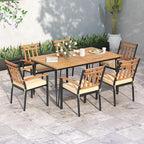 Tangkula 63" Large Patio Dining Table - Image 2