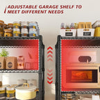 Xcity Storage Shelves, 6 Tier Heavy Duty Metal Shelving Unit, 2400 LBS Capacity - Image 3