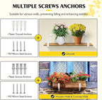 LukLoy Window Planter Box Brackets, 8 Pack Adjustable Heavy Duty Wall Mount - Image 6