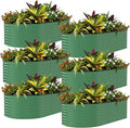 Garvee 6 Pack Galvanized Raised Garden Bed, Rust-Resistant Raised Garden Beds by Garvee