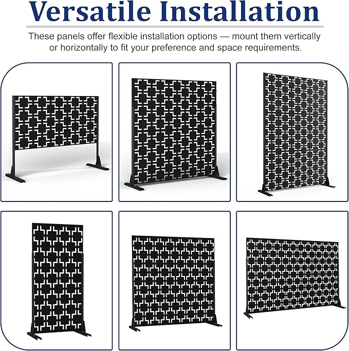 Outdoor Privacy Screen, Freestanding Privacy Fence Panels - Image 5