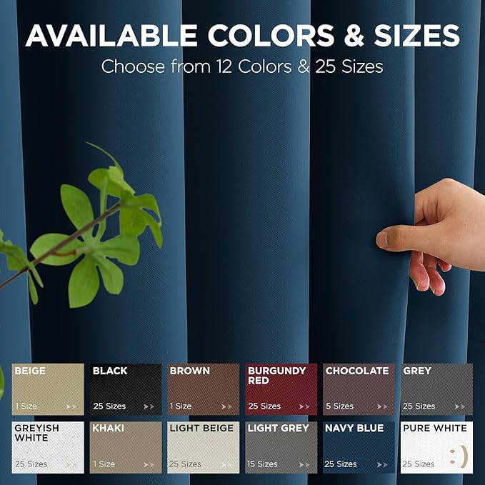 Joydeco Blackout Door Curtain for Doorway Privacy 84 Inches Long, Grommet - Image 7
