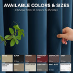 Joydeco Blackout Door Curtain for Doorway Privacy 108 Inches Long, Grommet - Image 7