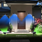 TECKNET Solar Color Changing Lights, 7 Lighting Modes Solar Spot Lights Outdoor - Image 6