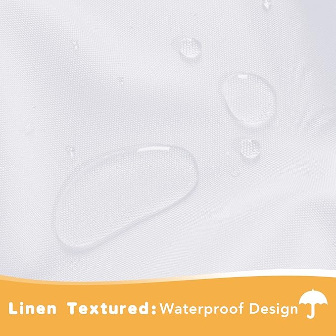 HolidayIdeas White Outdoor Curtains - Image 2