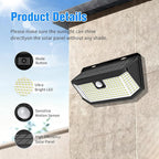 Aootek Solar Lights Outdoor 182 LEDs 2500Lm Solar Motion Sensor Lights IP65 - Image 9