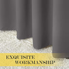 NICETOWN Blackout Bedroom Curtain 63 inch Long - Image 6