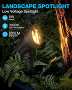 SUNVIE 6W LED Landscape Lights Low Voltage Landscape Lighting - Image 2