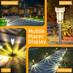 DERAYSION Solar Lights Outdoor, 8 Pack Solar Pathway Lights Waterproof Garden - Image 8