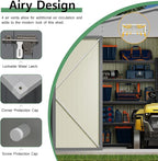 Devoko 10x12 FT Outdoor Storage Shed, Large Metal Storage Sheds - Image 4