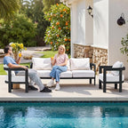 Outdoor Furniture Set, Metal Patio Conversation Set - Image 3