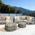LVTXIII Outdoor Inflatable Ottoman, Fade-Resistant Round Footrest Stool D31”x - Image 5