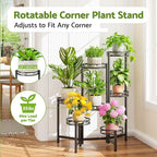 Metal Plant Stand, 7 Tier Tall Wrought Iron Plant Shelf Holder - Image 2