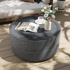 UPHA Outdoor Round Coffee Table, Small Modern Minimalist Accent Tables by UPHA