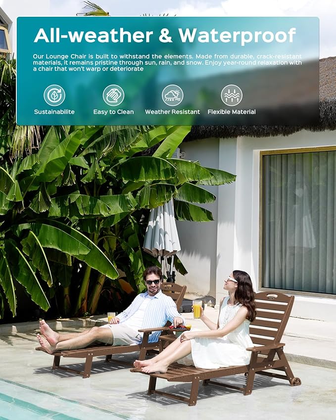 Ciokea Lounge Chair Outdoor, Oversized Chaise Lounge Chair - Image 8