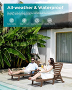 Ciokea Lounge Chair Outdoor, Oversized Chaise Lounge Chair - Image 8
