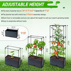 2 Packs Raised Garden Bed Tomato Planter Box - Image 3
