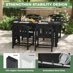 HDPE Outdoor Patio Dining Set - Image 4