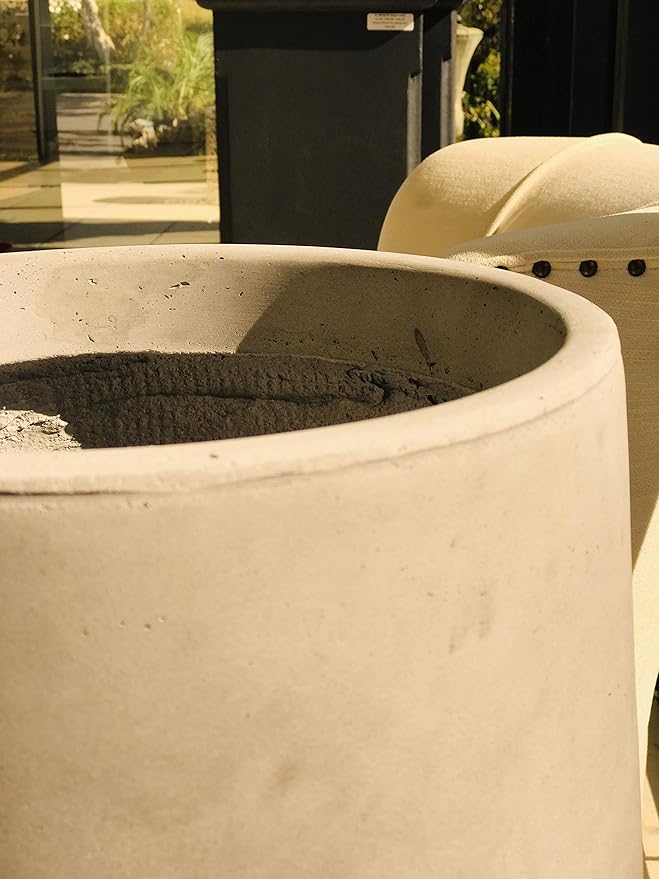 Kante 11.6" Dia Round Concrete Planter, Outdoor Indoor Large Plant Pots - Image 13