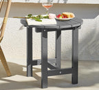Y&M Outdoor Side Table, Waterproof Four-Legged Round Entryway End Table by YM