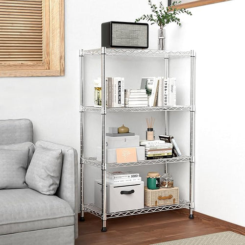 1000 lbs Storage Shelving 4-Tier Utility Shelving Unit Steel Organizer Wire Rack - Image 2