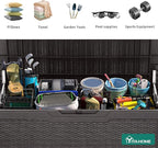 YITAHOME 100 Gallon Resin Deck Box, Weather Resistant Outdoor Storage Box - Image 5