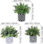 Winlyn 3-Pack Artificial Potted Plants - Image 4