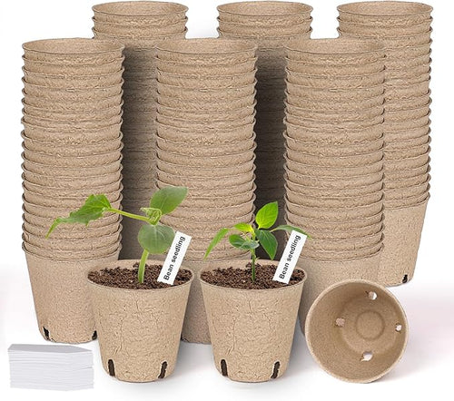 120 Packs 3.15 Inch Peat Pots, Biodegradable Pots by JNYONG