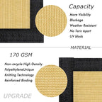 UPGRADE Privacy Fence Screen 6'x4' Sand Outdoor 90% Visibility Blockage 170 GSM - Image 2