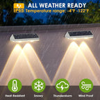 12 Pack Solar Fence Lights Outdoor Waterproof LED - Image 4