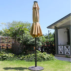 Sunnyglade 9' Solar LED Lighted Patio Umbrella - Image 2