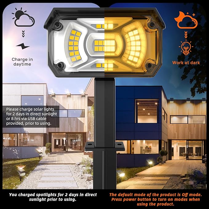 3 Brightness Modes Solar Outdoor Lights - Image 5