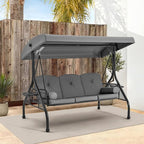 HOMREST 3 Seat Outdoor Porch Swing - Image 7