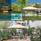 10x10 Canopy Replacement Top Double Tiered Gazebo Cover - Image 5