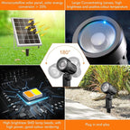MEIHUA 6 in 1 Solar Spot Lights Outdoor, Solar Landscape Spotlights - Image 3