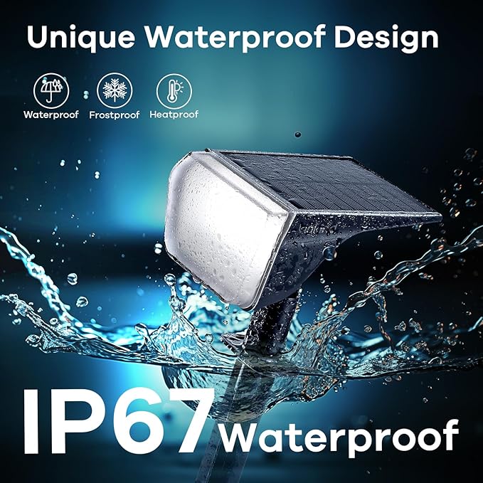 Linkind Solar Spot Lights Outdoor Waterproof IP67, 60 LED Solar Flood Lights - Image 6