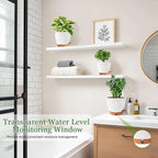 Self Watering Pots for Inoor Ourdoor Plants 8/7/6.5/6/5 Inch Plastic Planters - Image 7