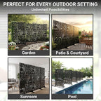 Metal Privacy Screen Outdoor – 72in Decorative Laser Cut Steel Garden Divider - Image 5