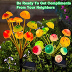 Kohlrabi Solar Garden Lights, 6 Pack Solar Mushroom Lights Outdoor, Upgraded - Image 2
