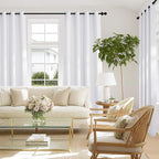 NICETOWN 100% Blackout Door Curtain 80 inch Thermal Insulated Room Darkening - Image 8