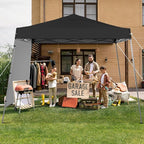 Canopy Tent, 10X10 FT Pop Up Canopy Outdoor Tent Slant Legs - Image 6