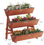 3-Tiers Wooden Raised Garden Bed, Wood Planter Box - Image 2
